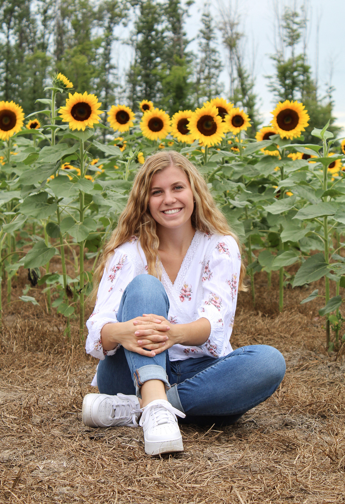 girl with sunflower 1