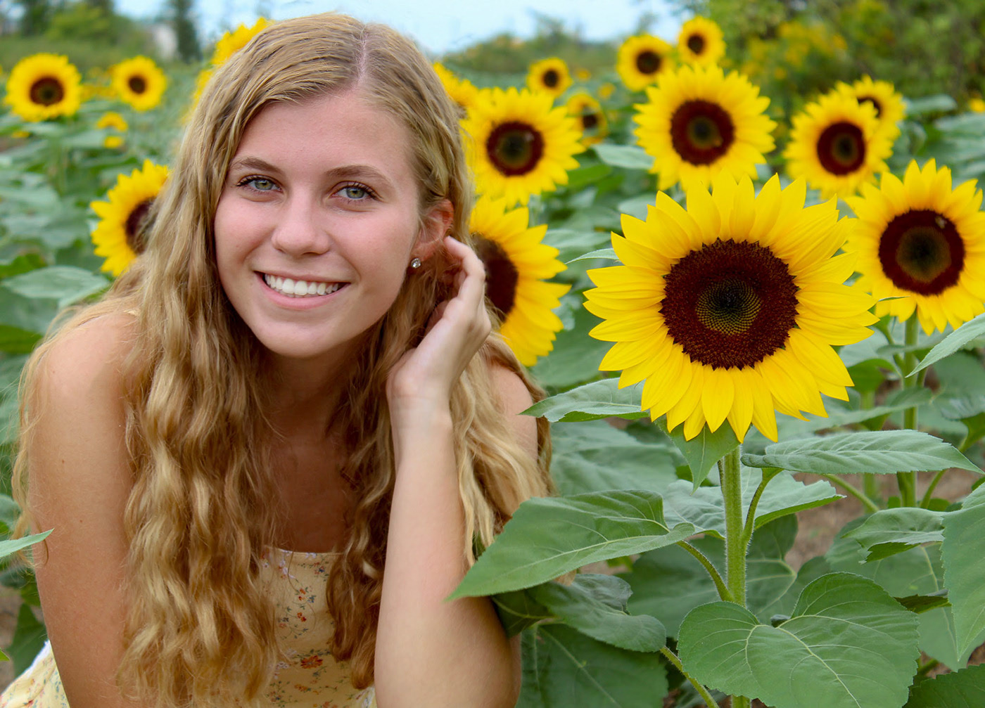 girl with sunflower 2